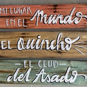 carteles para quincho