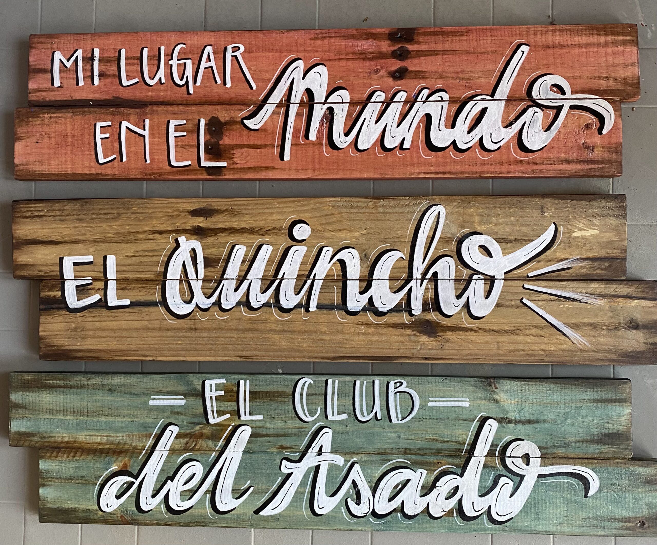 carteles para quincho